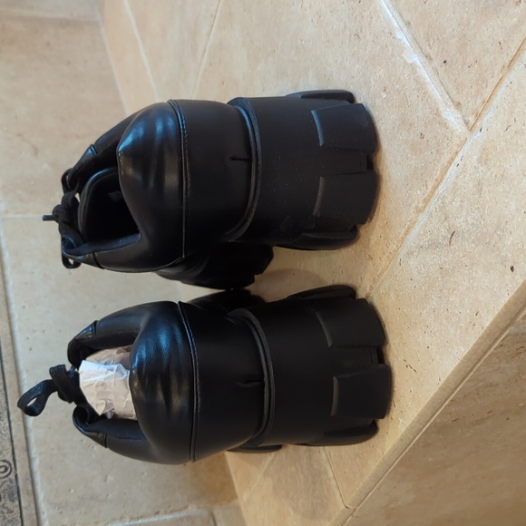 Shoedazzle Black Sabine Oxford Lug Sole Platform Loafers Sneakers - Picture 6 of 8